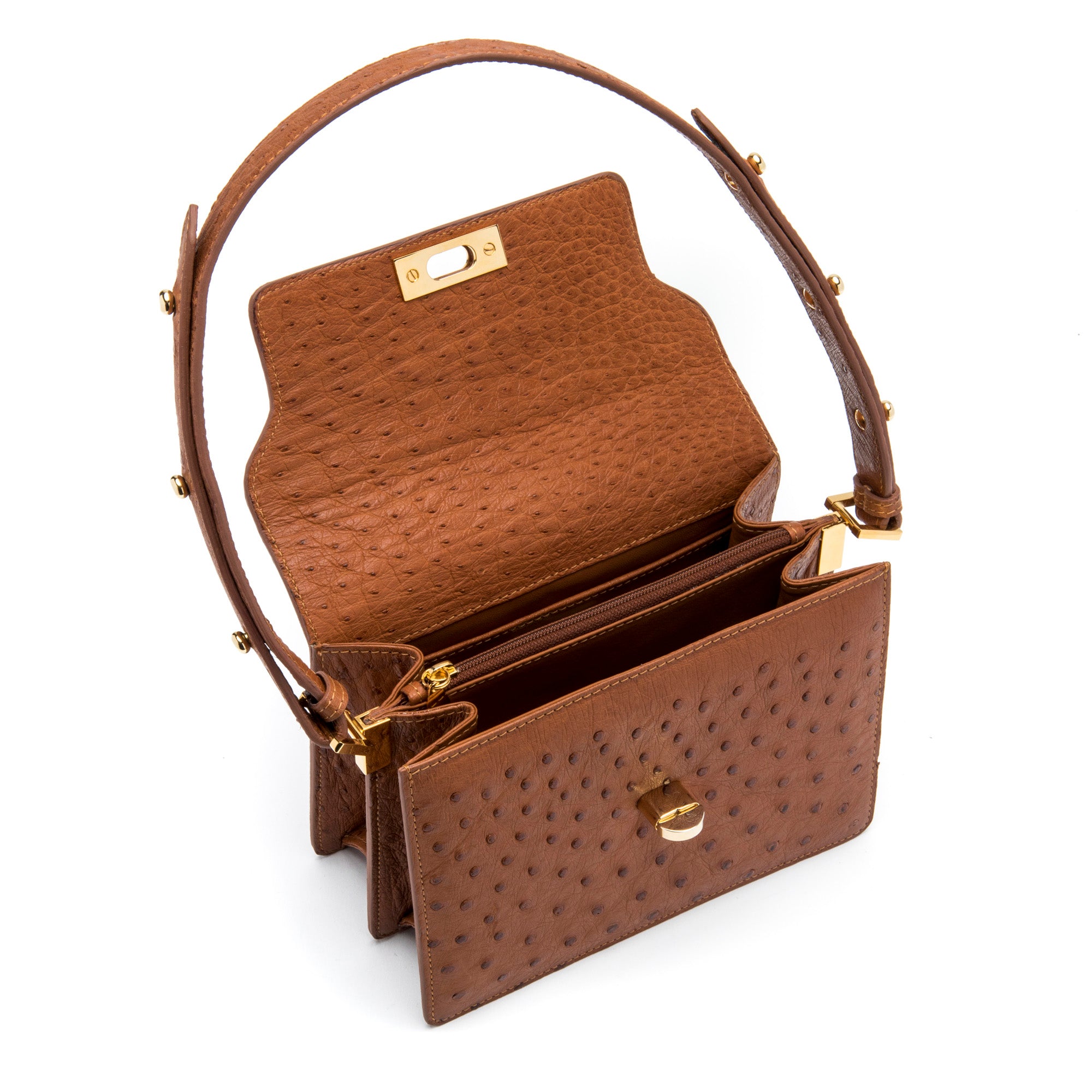 Metropolitan Handbag in Cognac