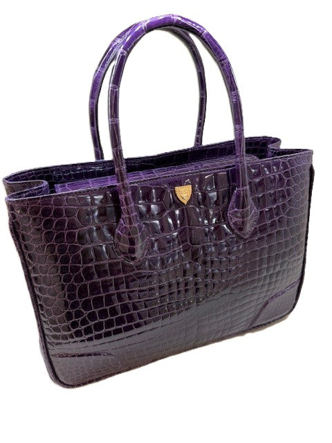 Architectural Tote in Purple