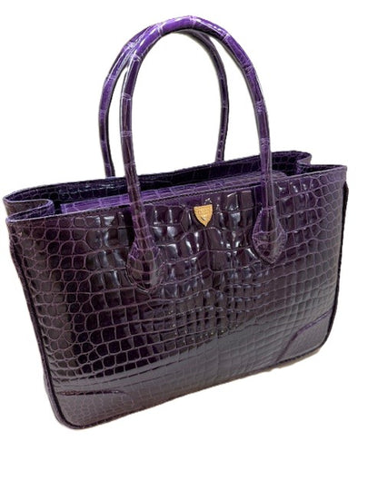 Architectural Tote in Purple
