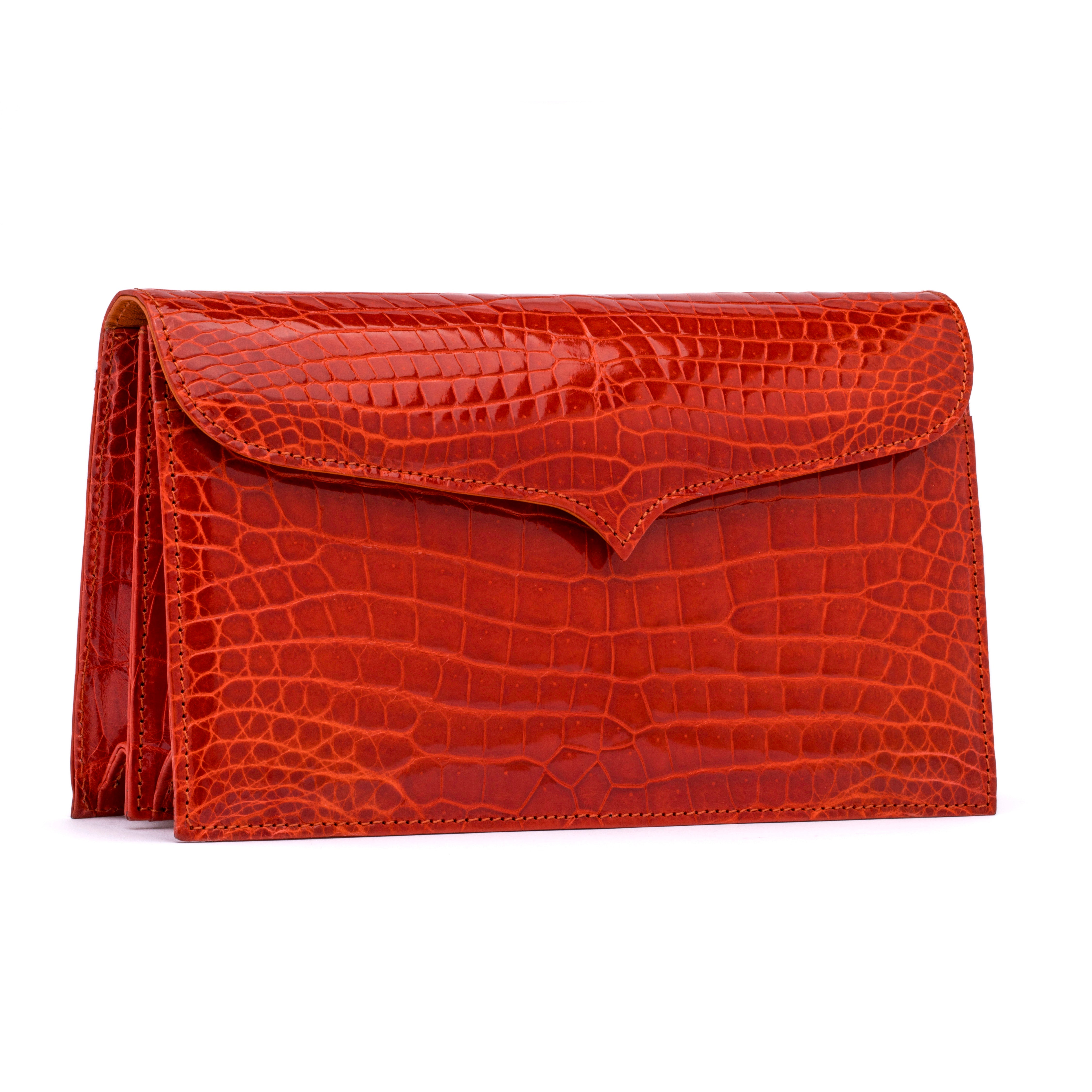 Capri Clutch in Orange