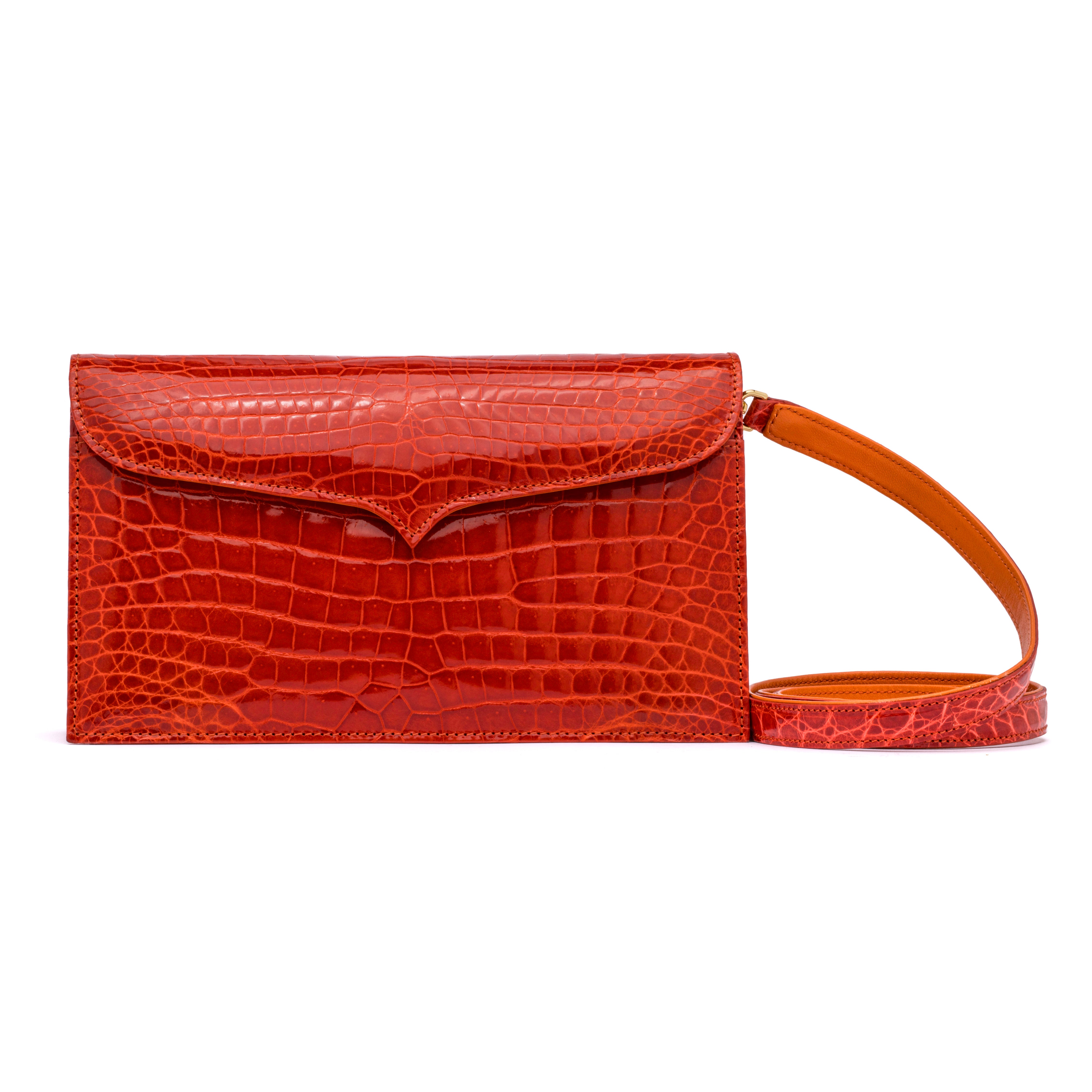 Capri Clutch in Orange