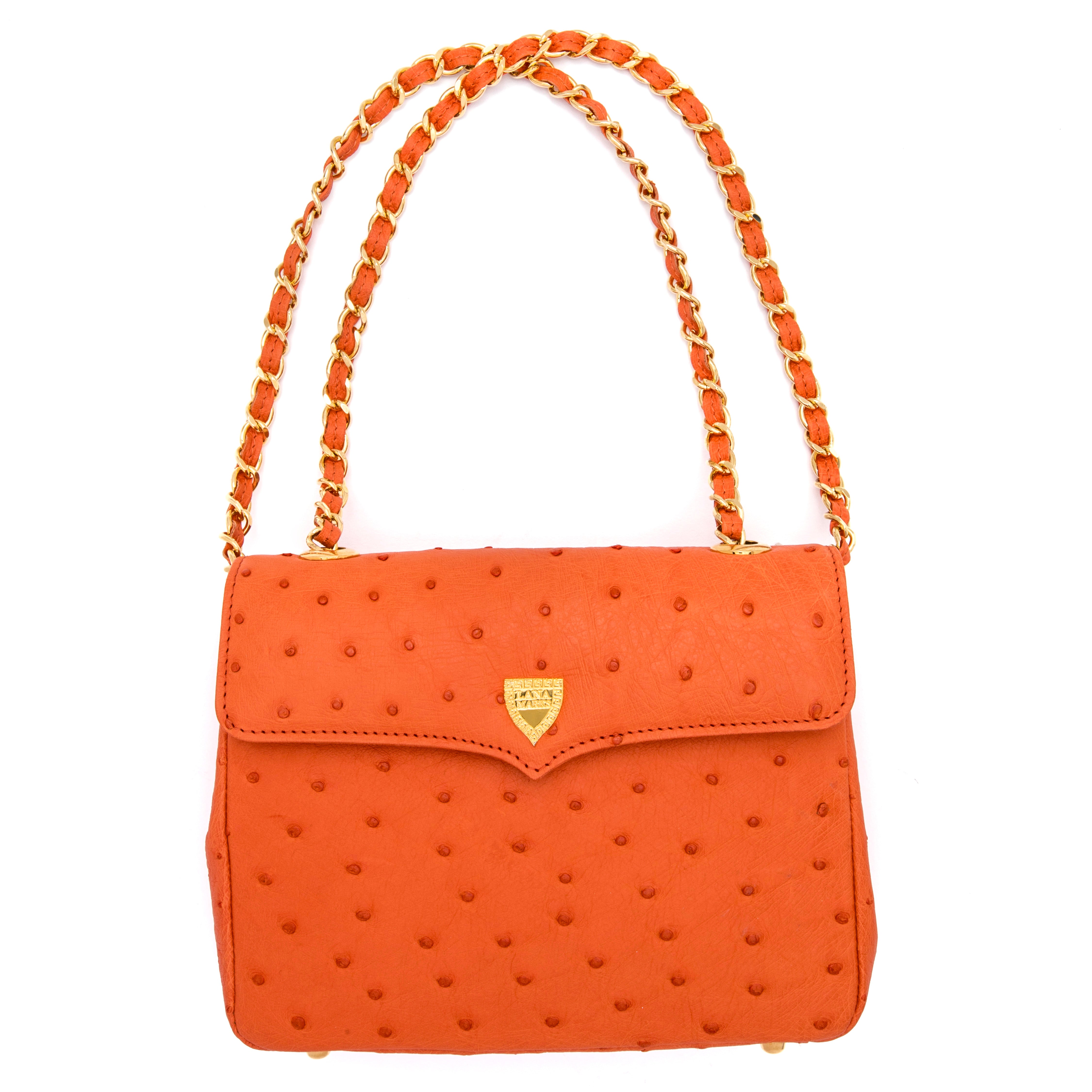 Medium Chain Bag in Orange