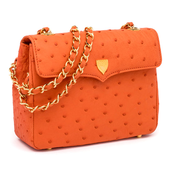 Medium Chain Bag in Orange