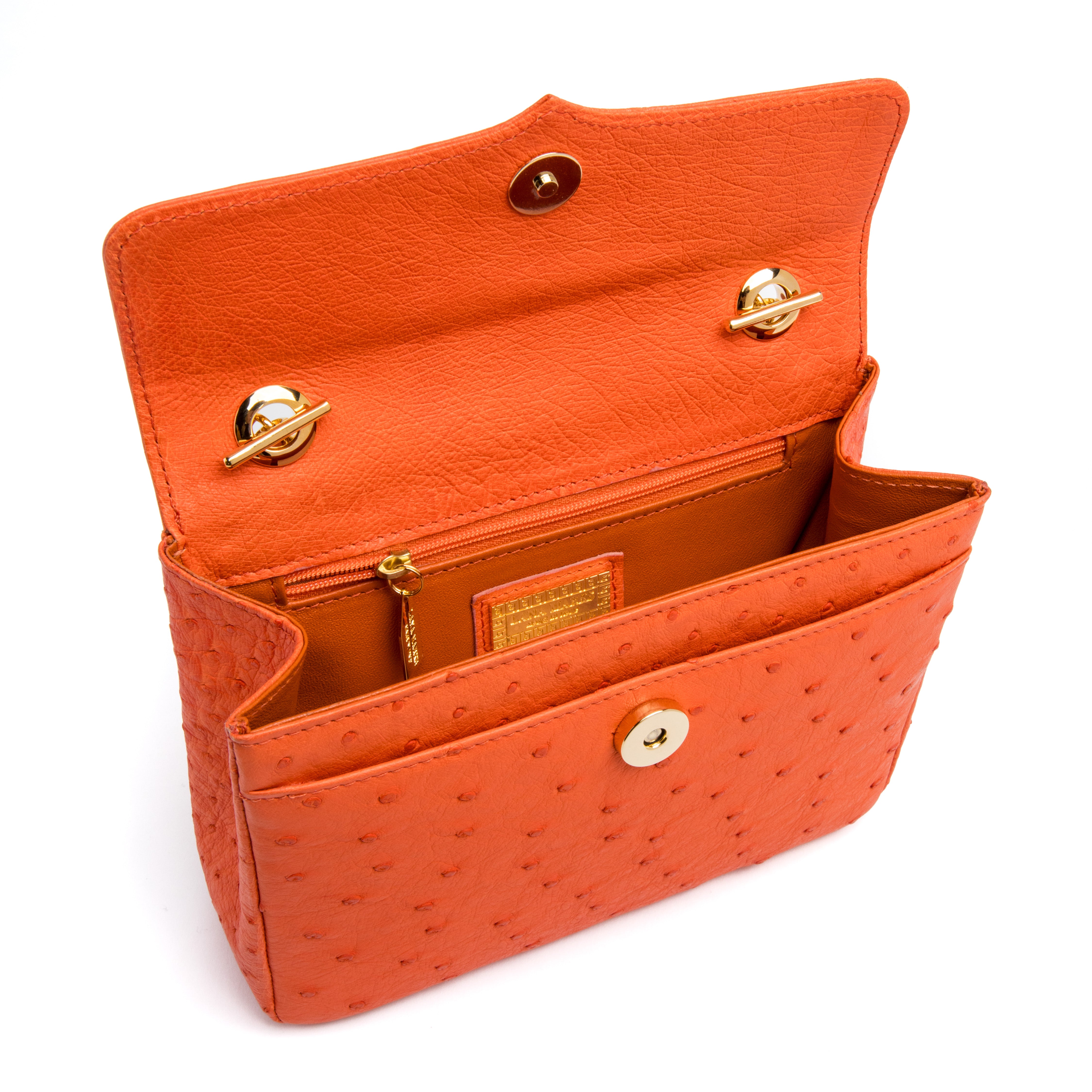 Medium Chain Bag in Orange