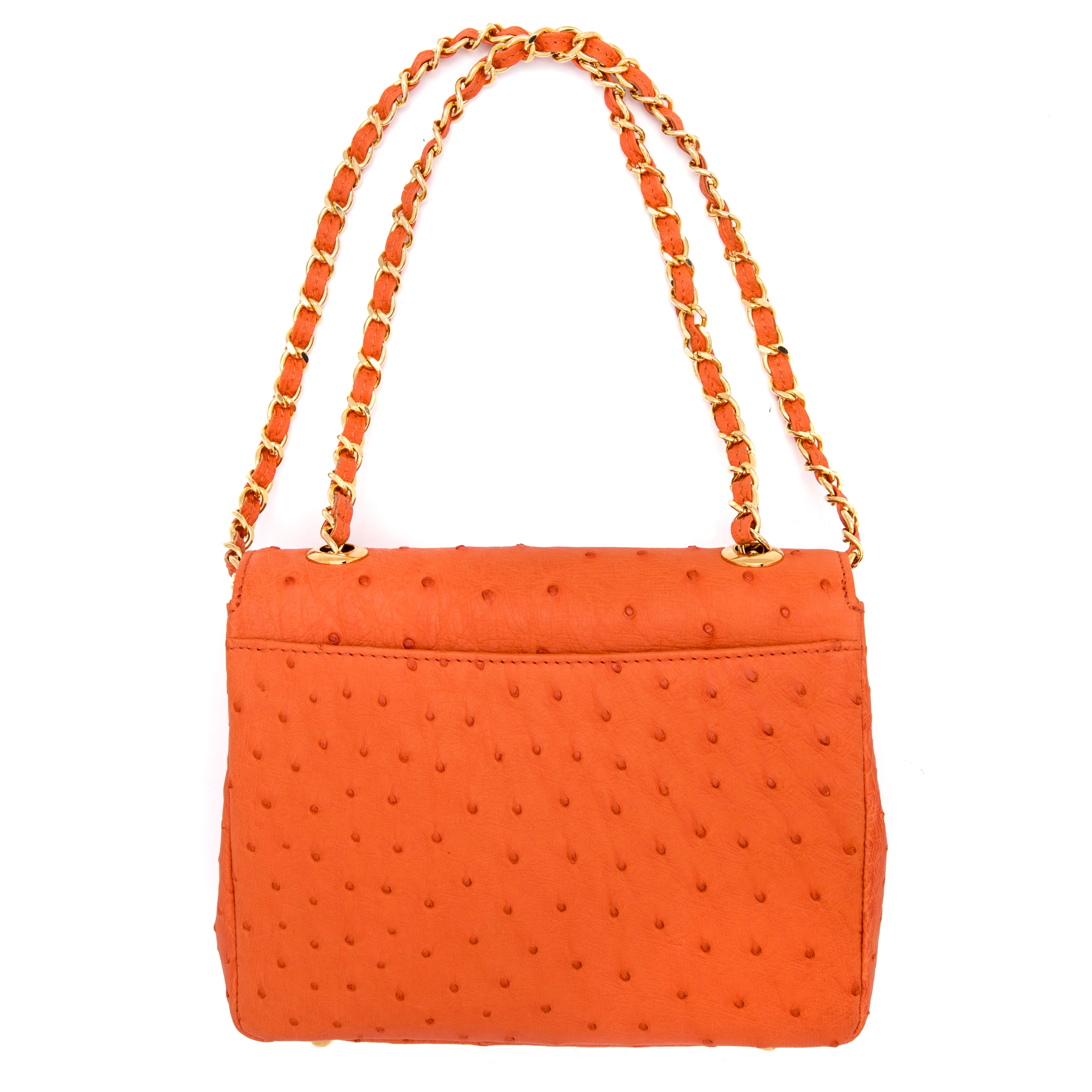 Medium Chain Bag in Orange