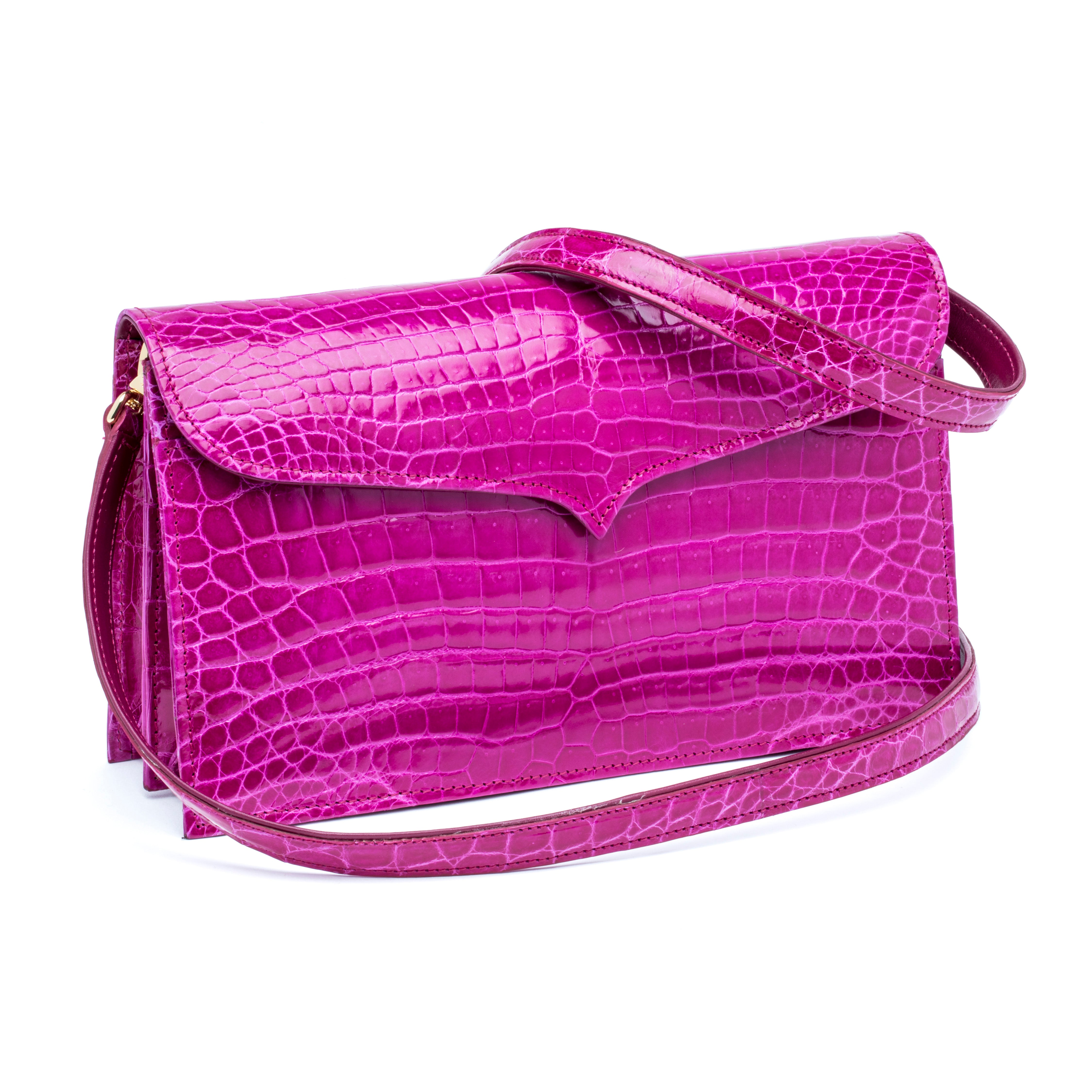 Capri Clutch in Hot Pink