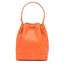 Load image into Gallery viewer, Isla Tote in Orange Ostrich
