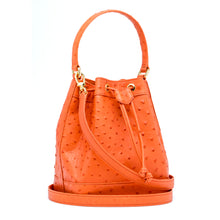 Load image into Gallery viewer, Isla Tote in Orange Ostrich
