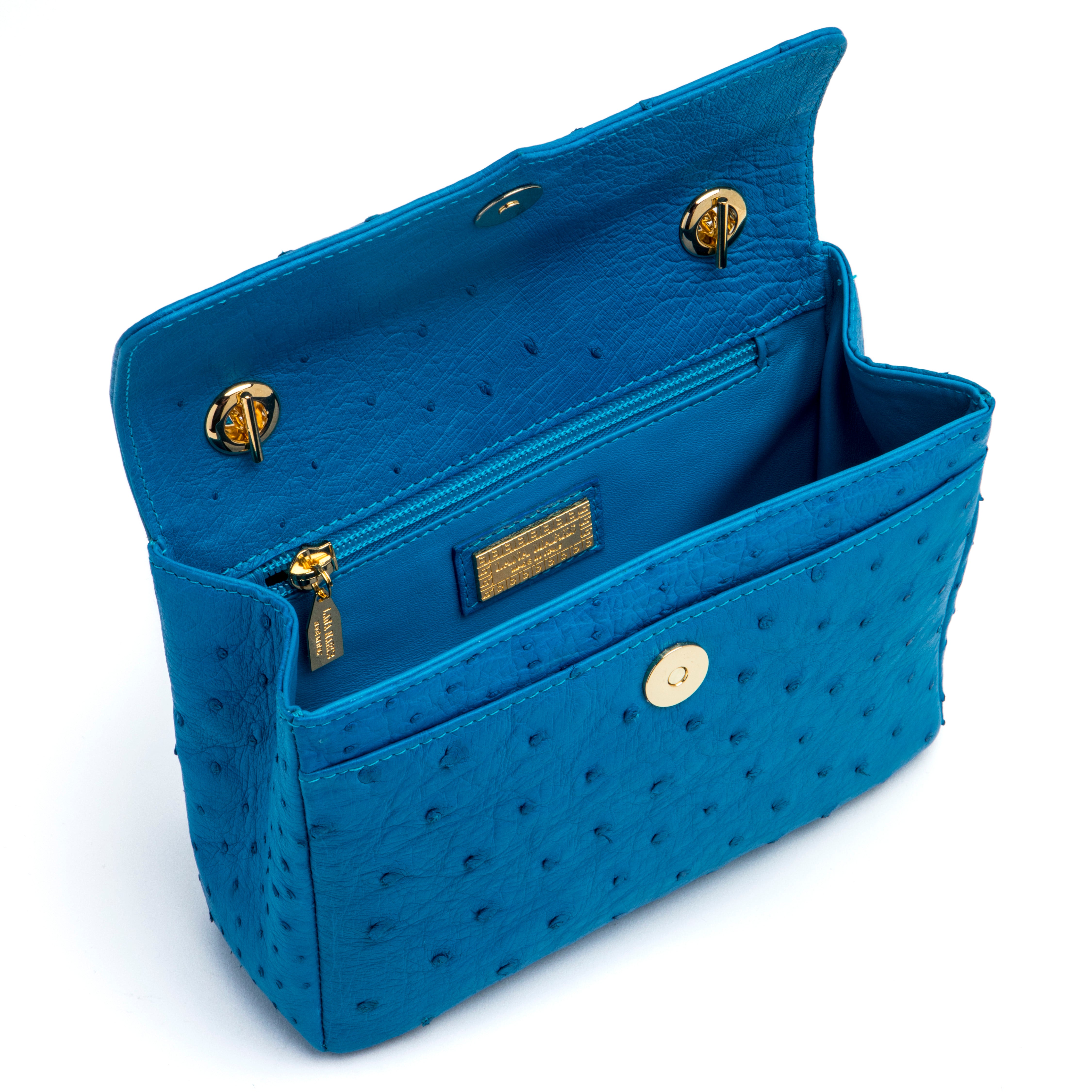 Medium Chain Bag in Turquoise