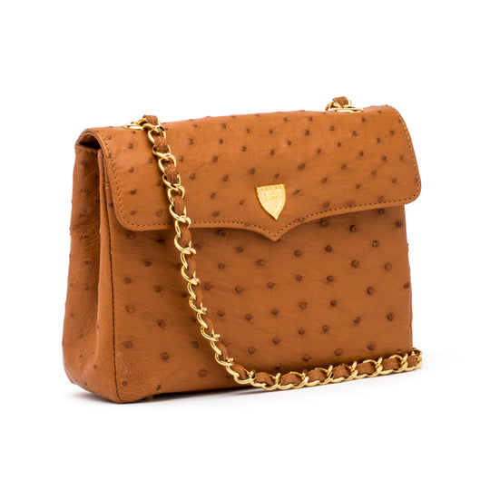Medium Chain Bag in Cognac