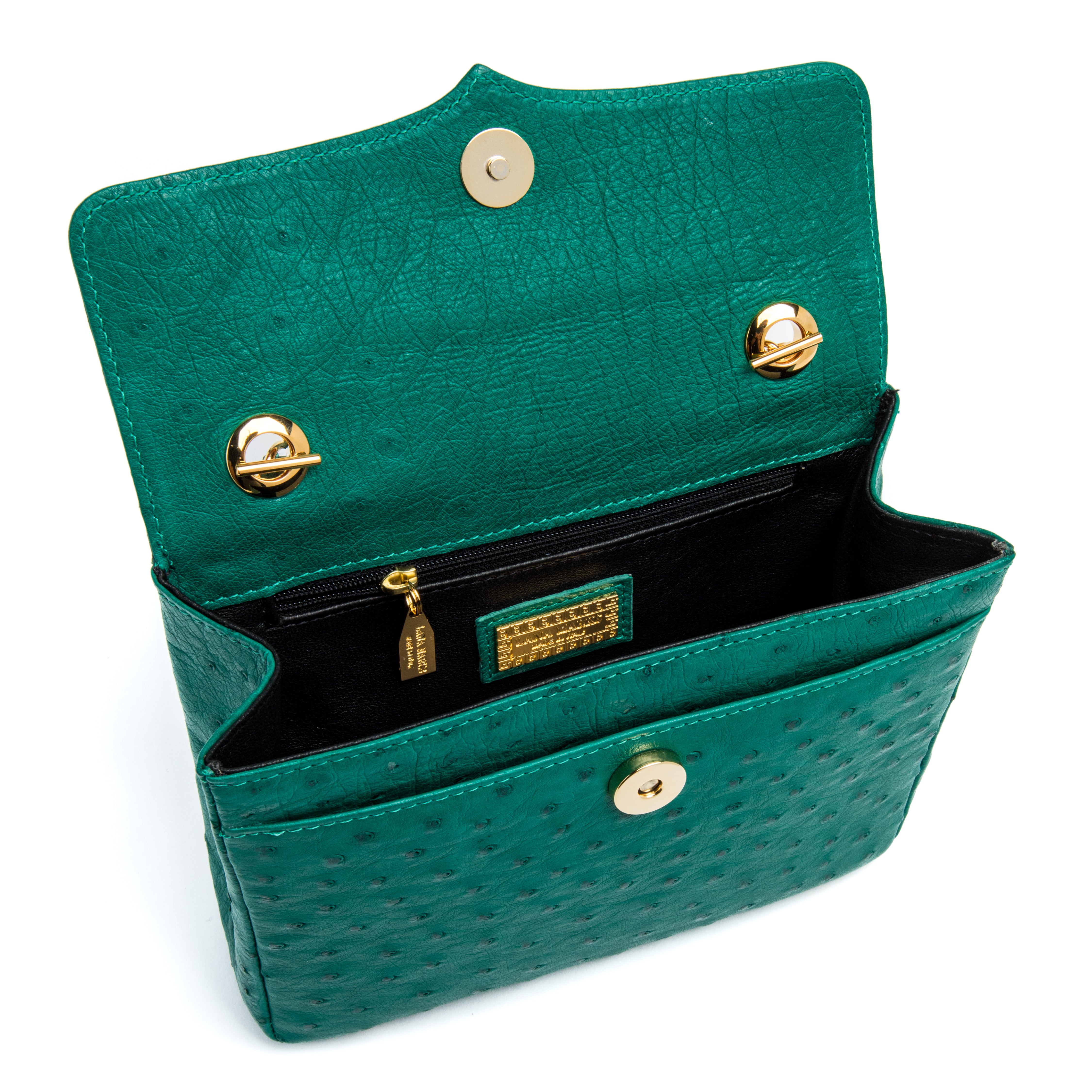 Medium Chain Bag in Emerald Green