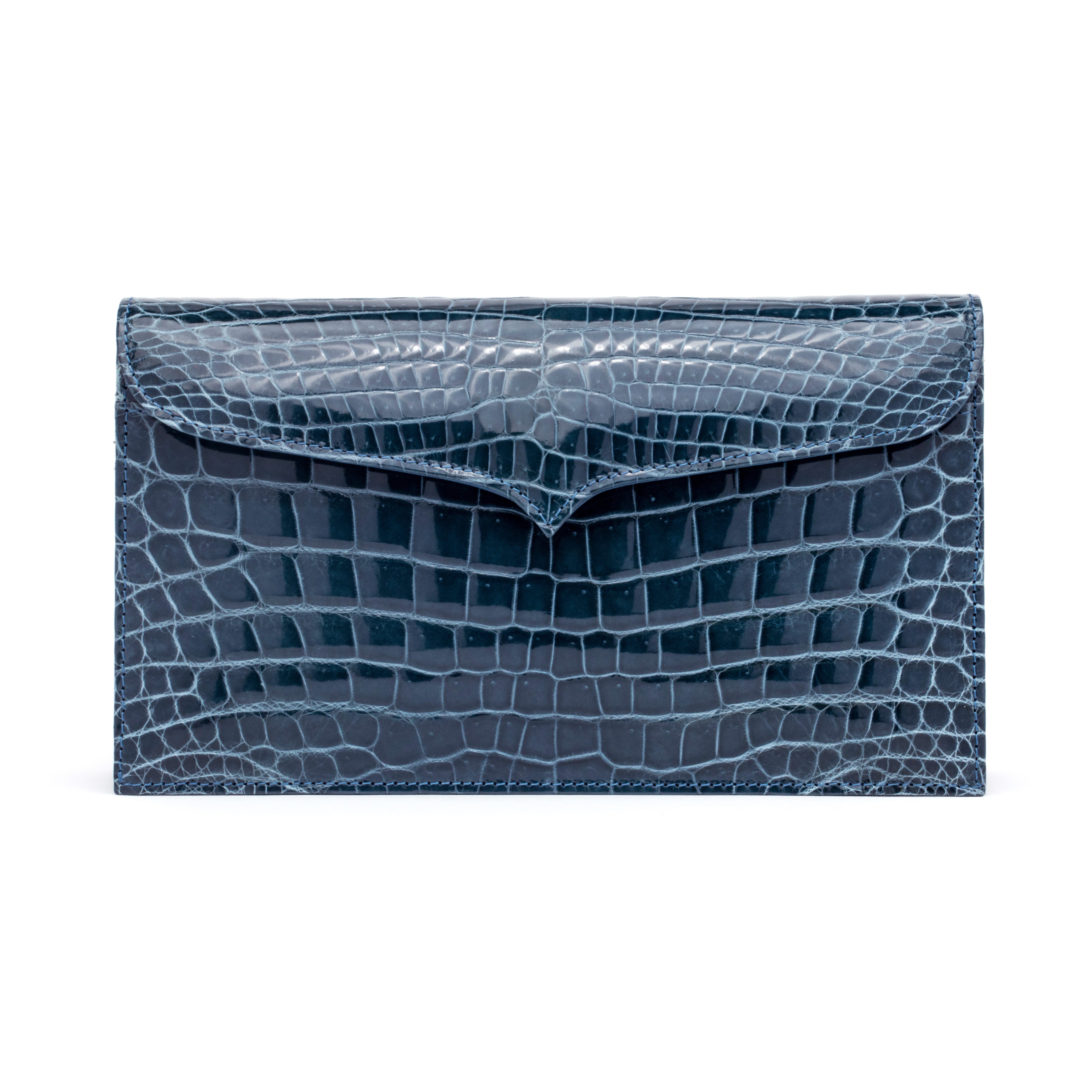 Capri Clutch in Blue Jeans