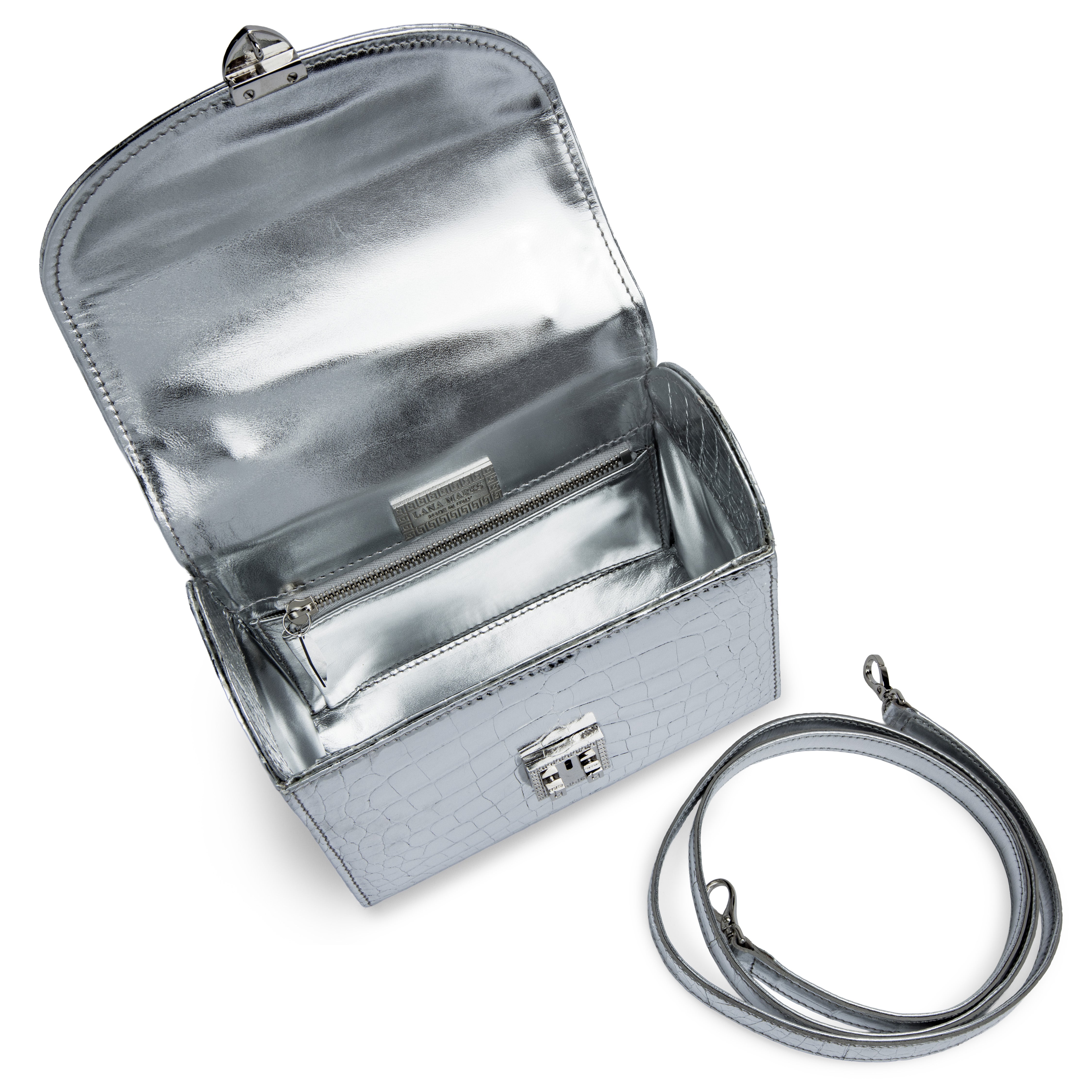 Baby Lunchbox in Metallic Silver