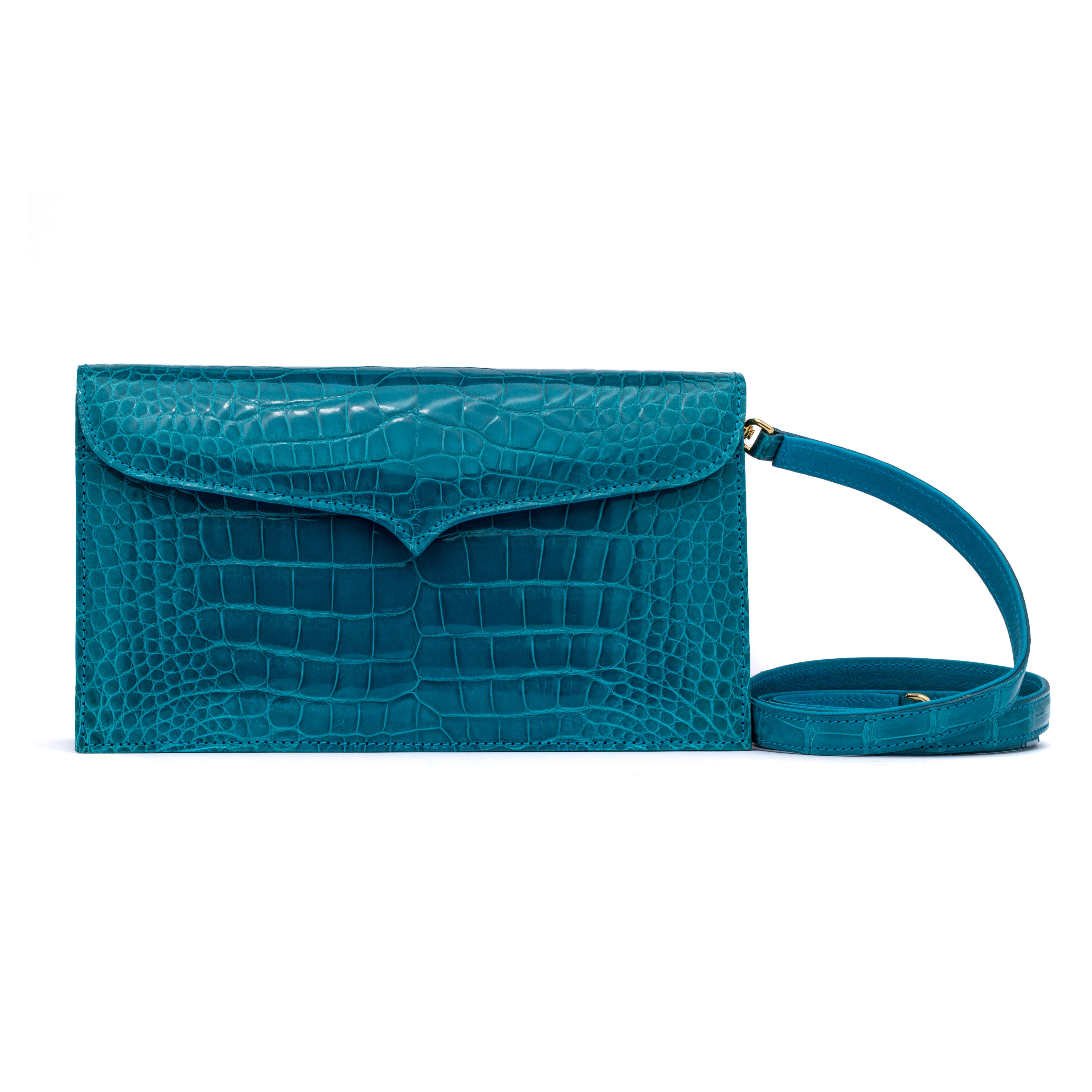 Capri Clutch in Turquoise
