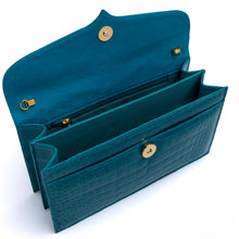 Load image into Gallery viewer, Capri Clutch in Turquoise
