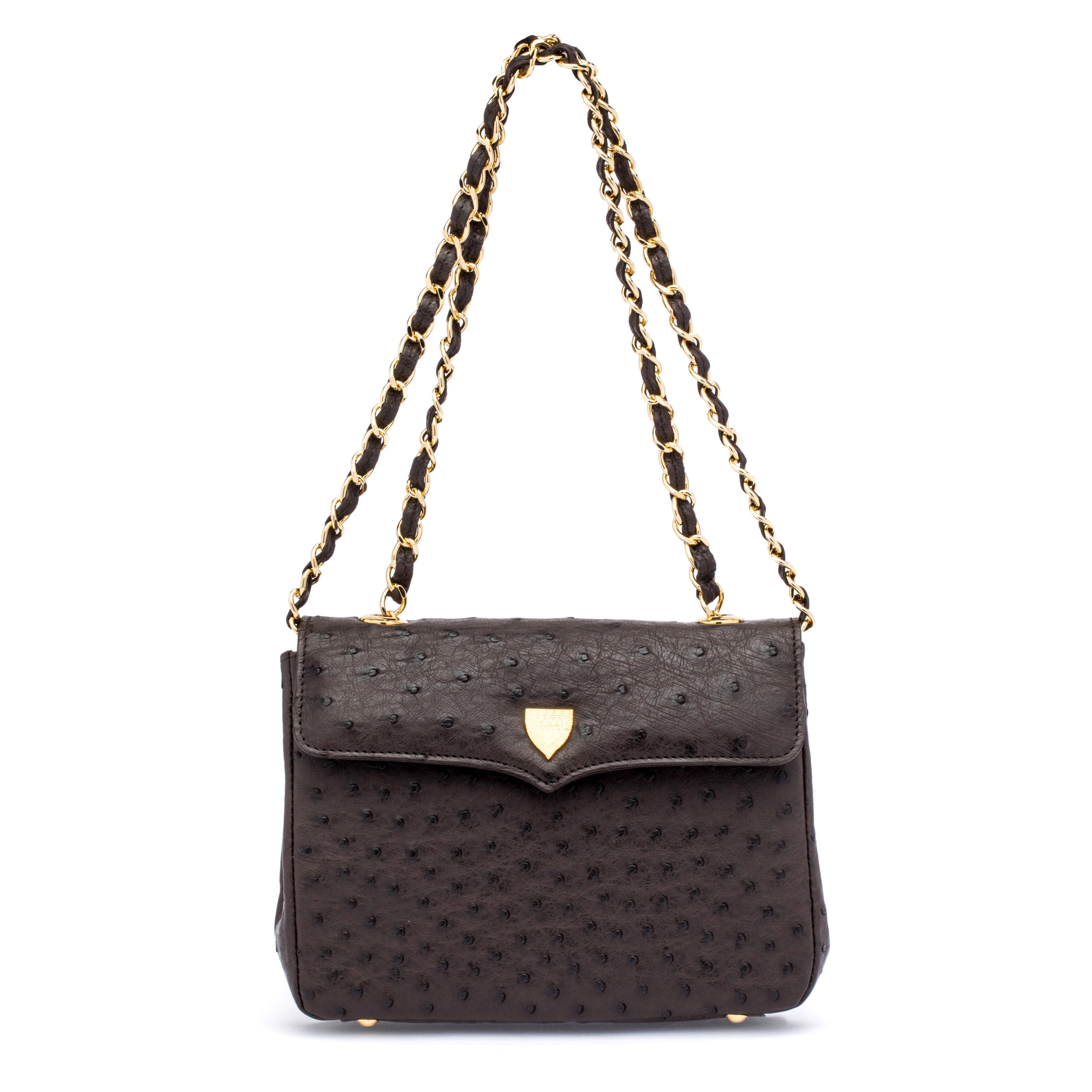 Medium Chain Bag in Dark Brown