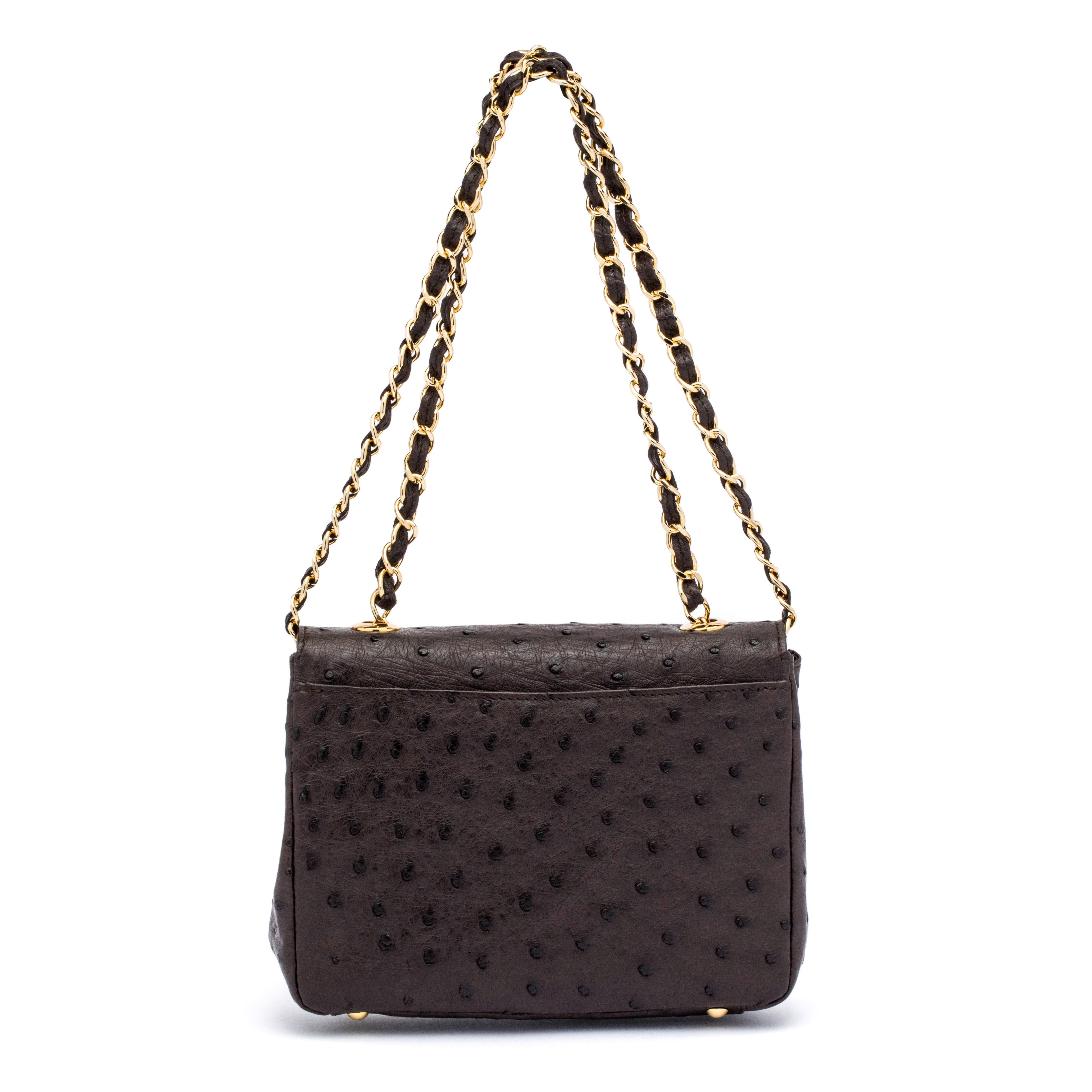 Medium Chain Bag in Dark Brown