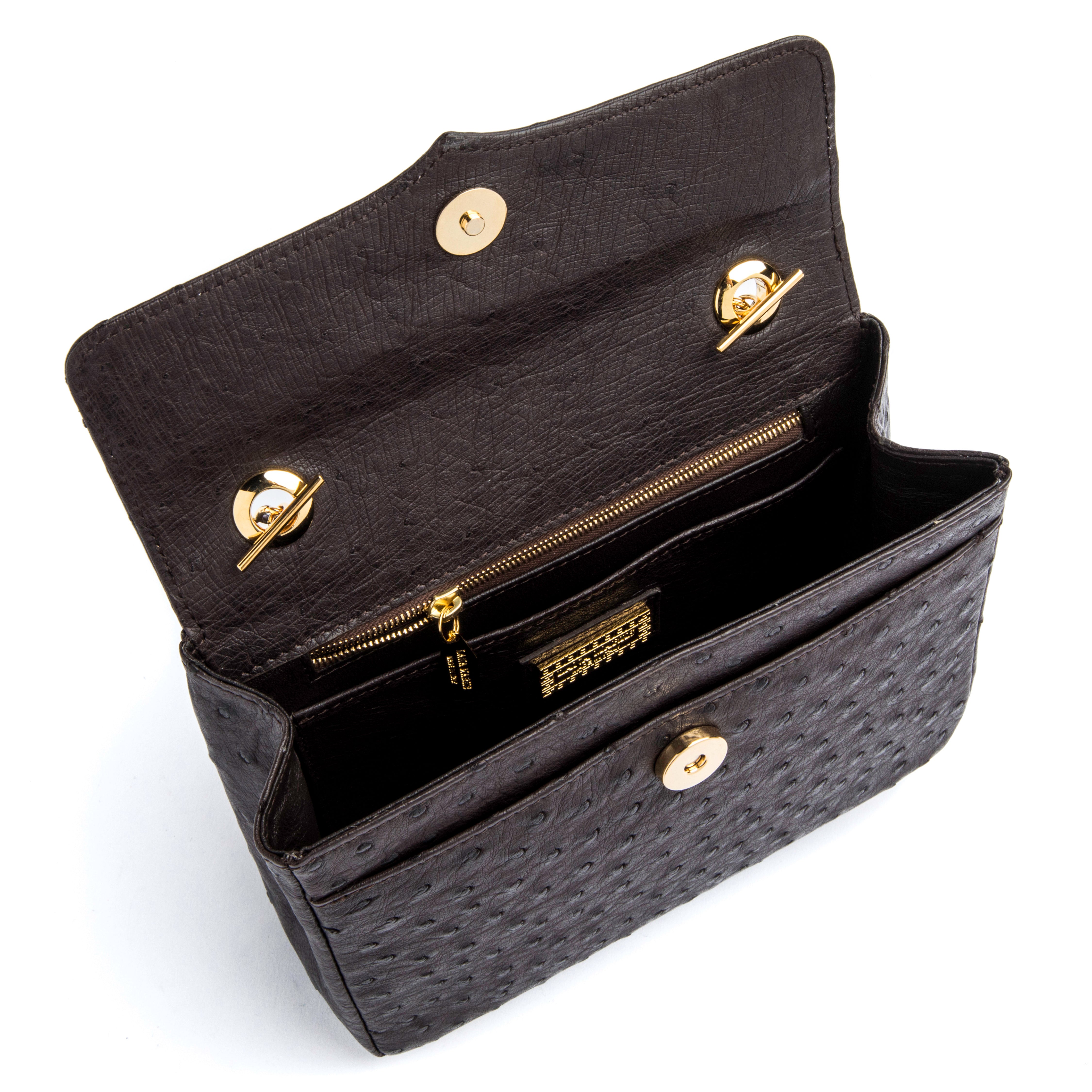 Medium Chain Bag in Dark Brown