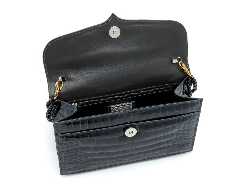 Bella Donna Clutch in Grey – LANA MARKS