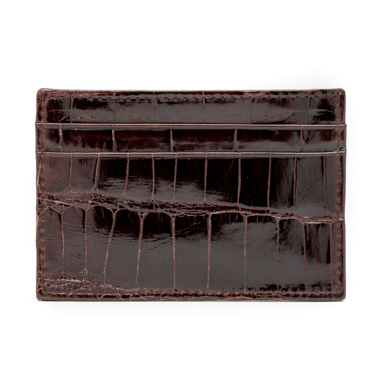 Credit Card Holder in Chocolate Brown