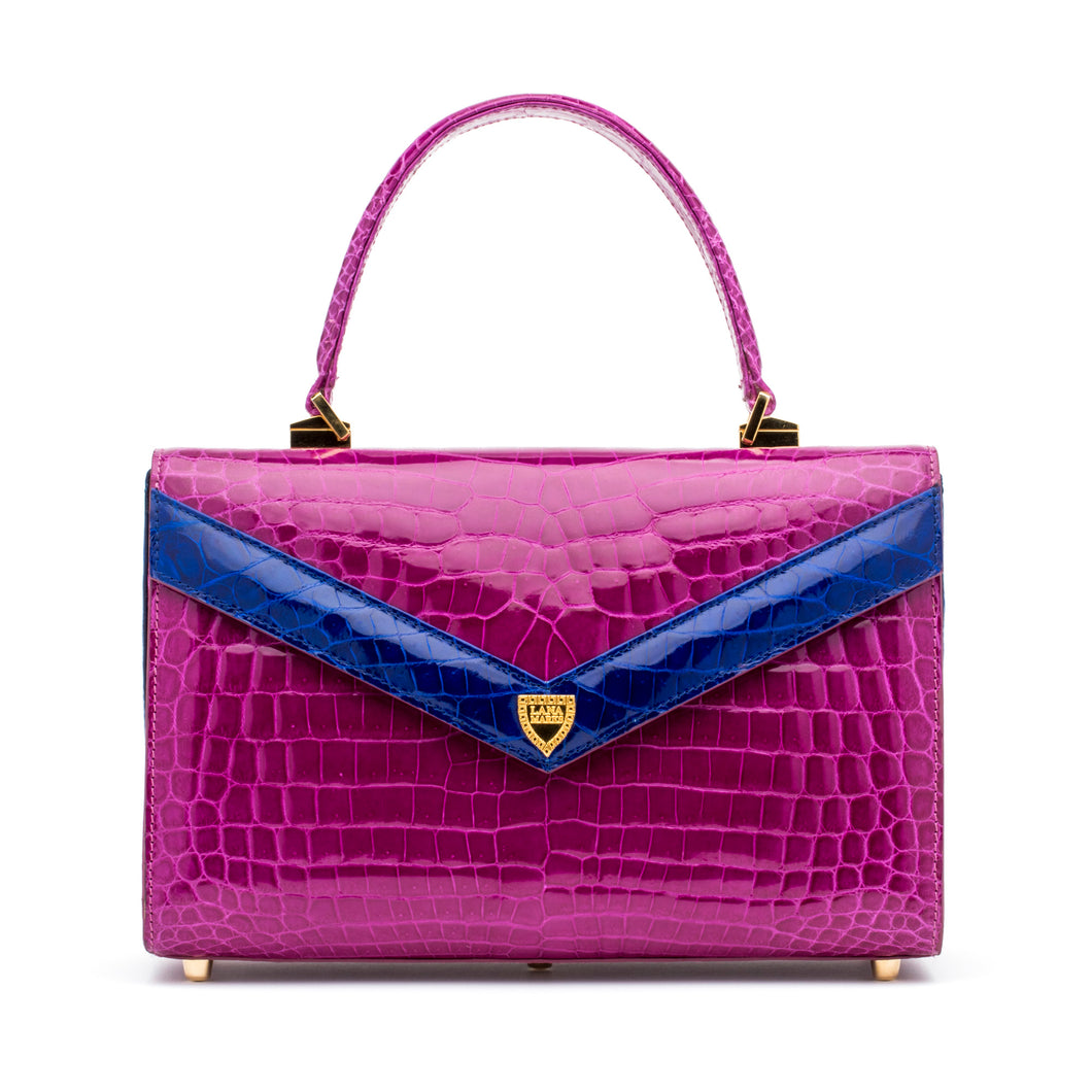 Asher Tophandle in Violet and Royal Blue