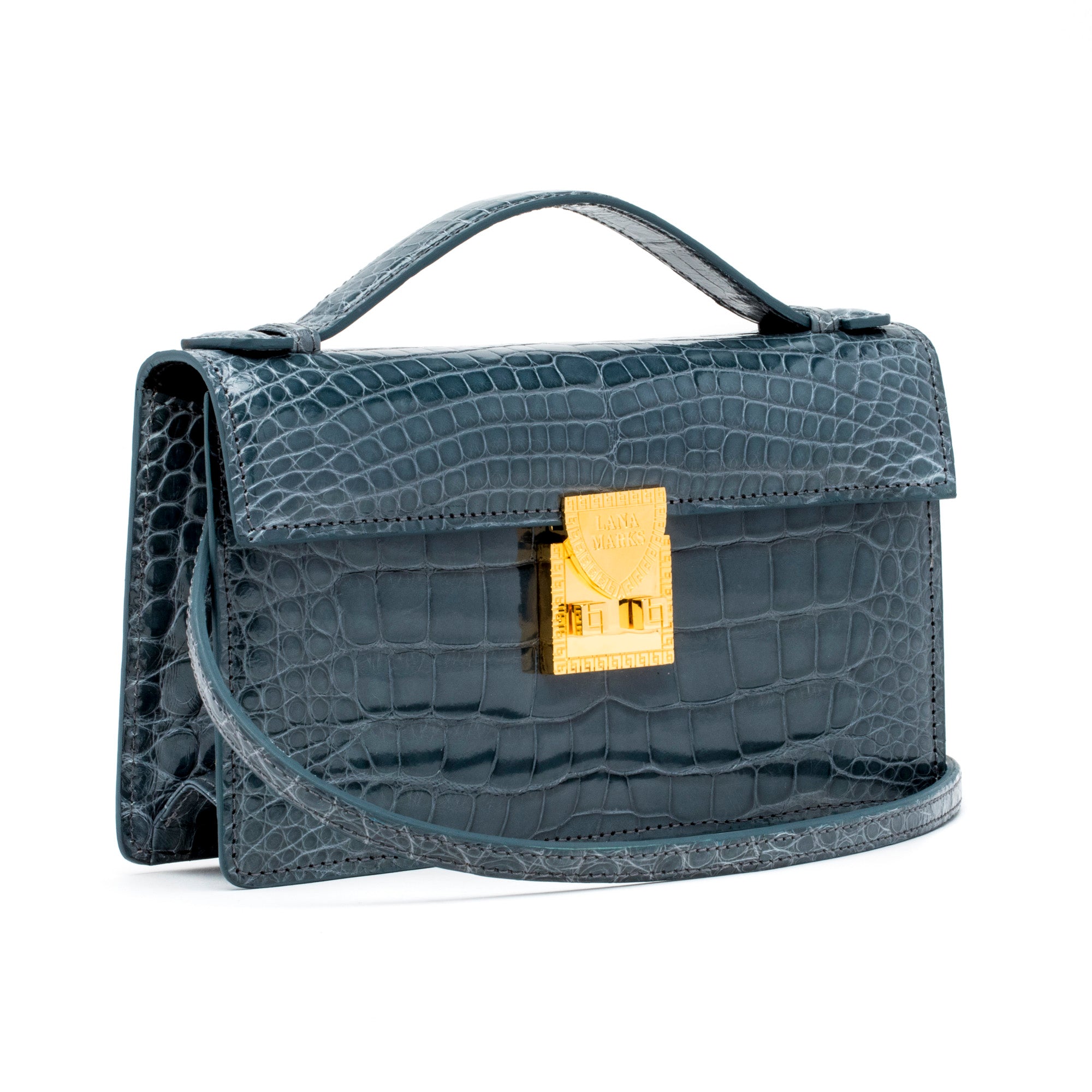 Madison Clutch in Blue Jeans
