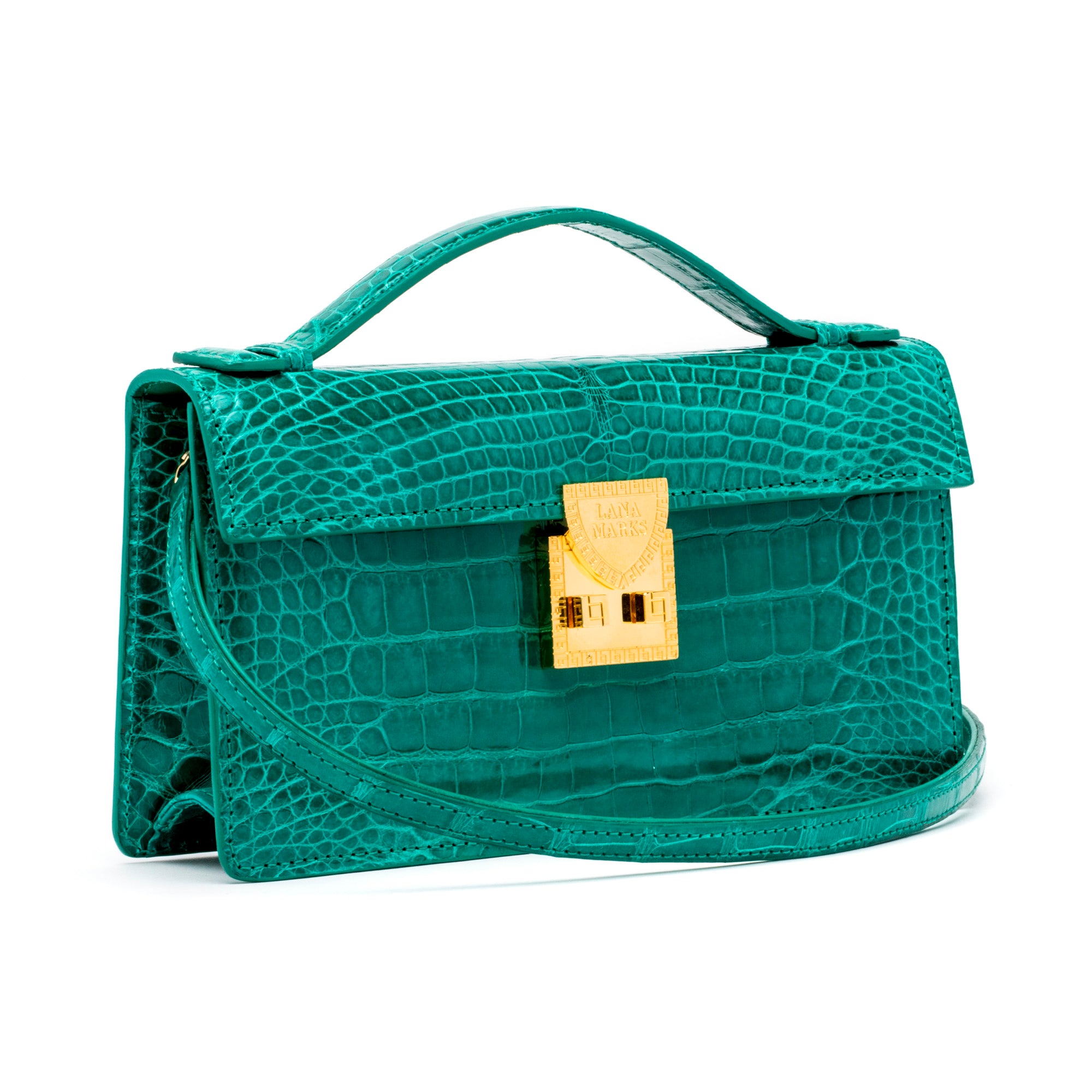 Madison Clutch in Green