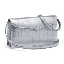 Load image into Gallery viewer, Capri Clutch in Metallic Silver
