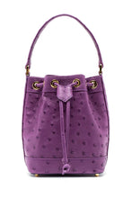 Load image into Gallery viewer, Petite Isla Tote in Purple Ostrich
