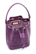 Load image into Gallery viewer, Petite Isla Tote in Purple Ostrich
